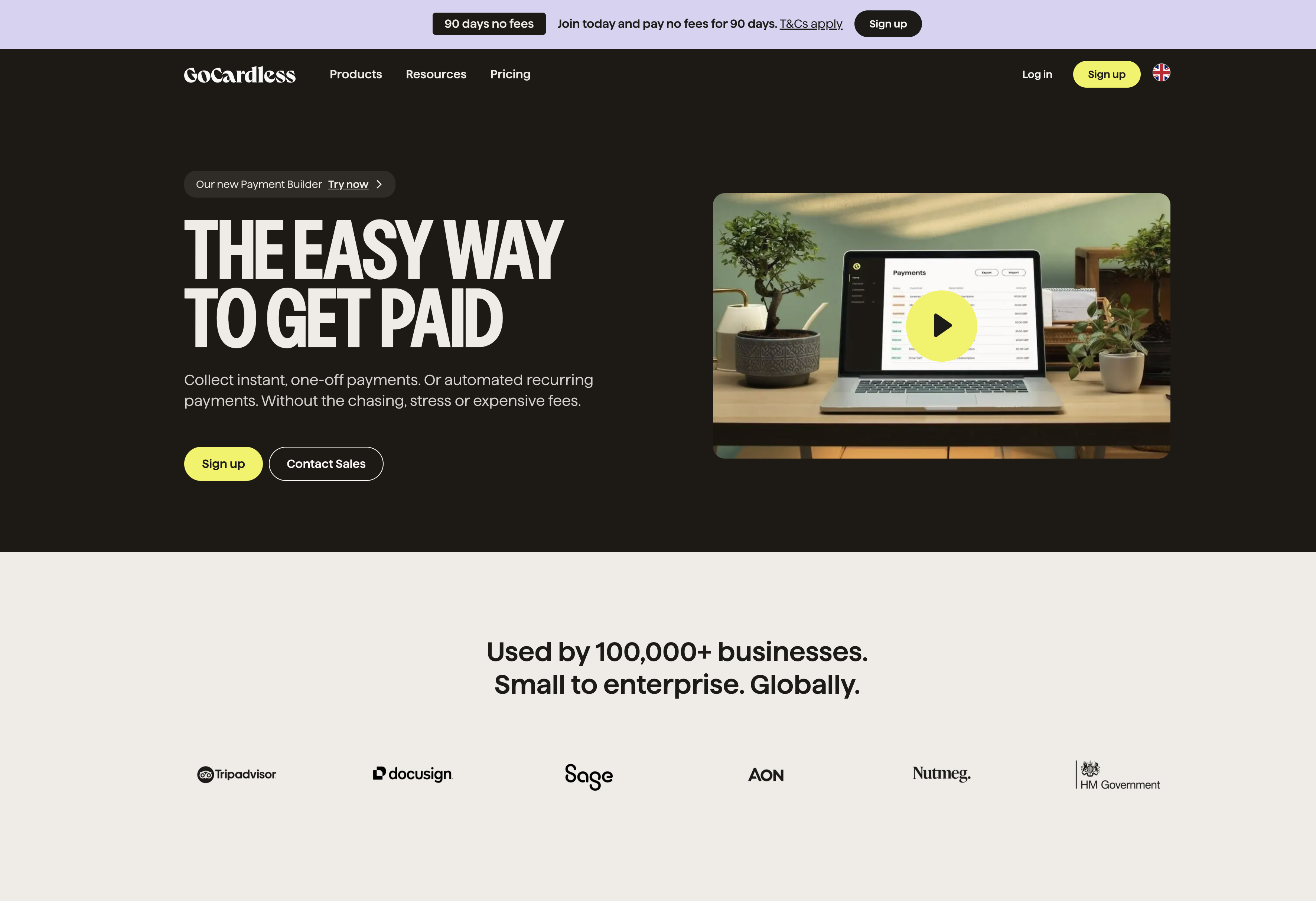 GoCardless online payment method