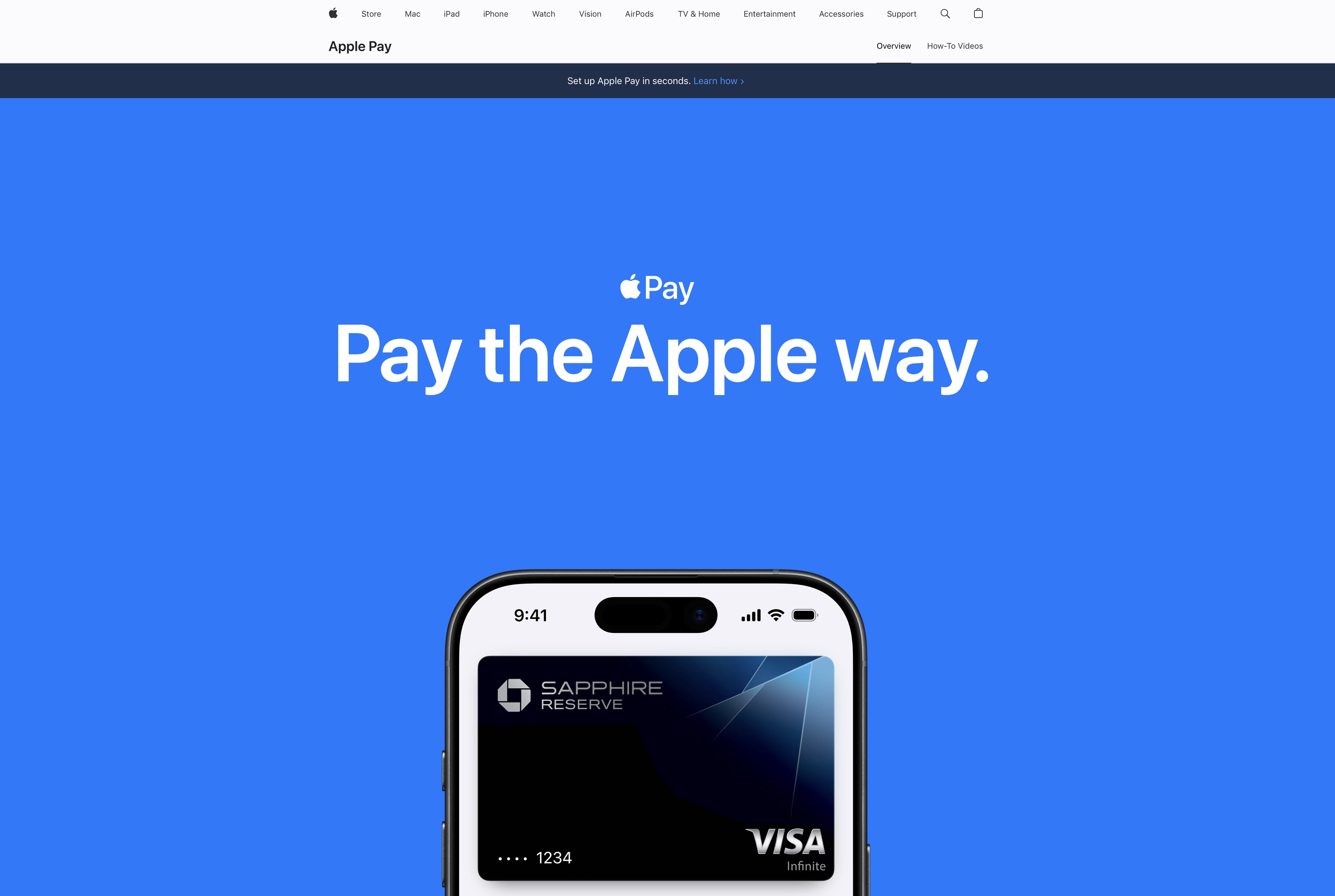 Apple Pay online payment method