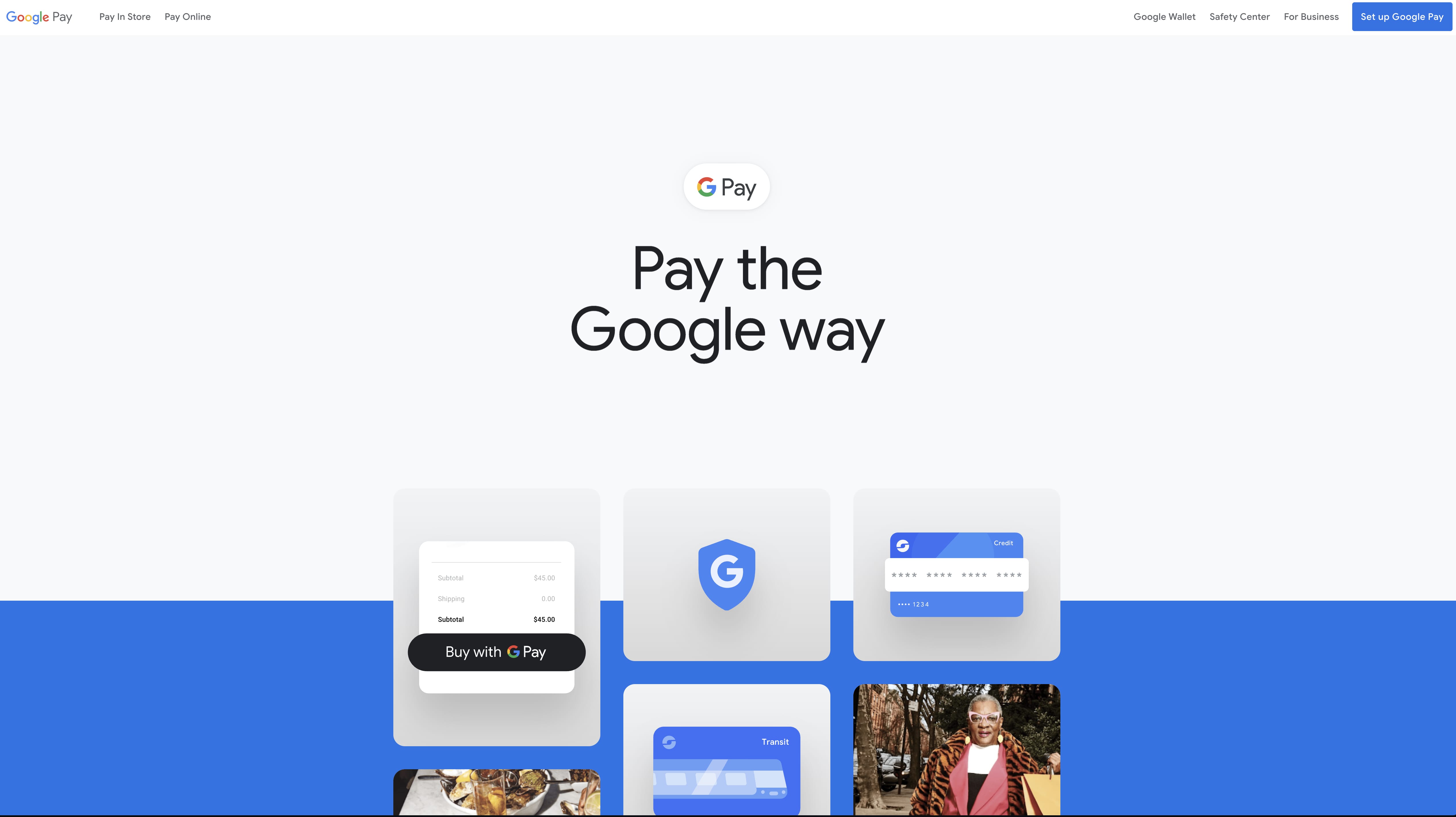 Google Pay online payment method