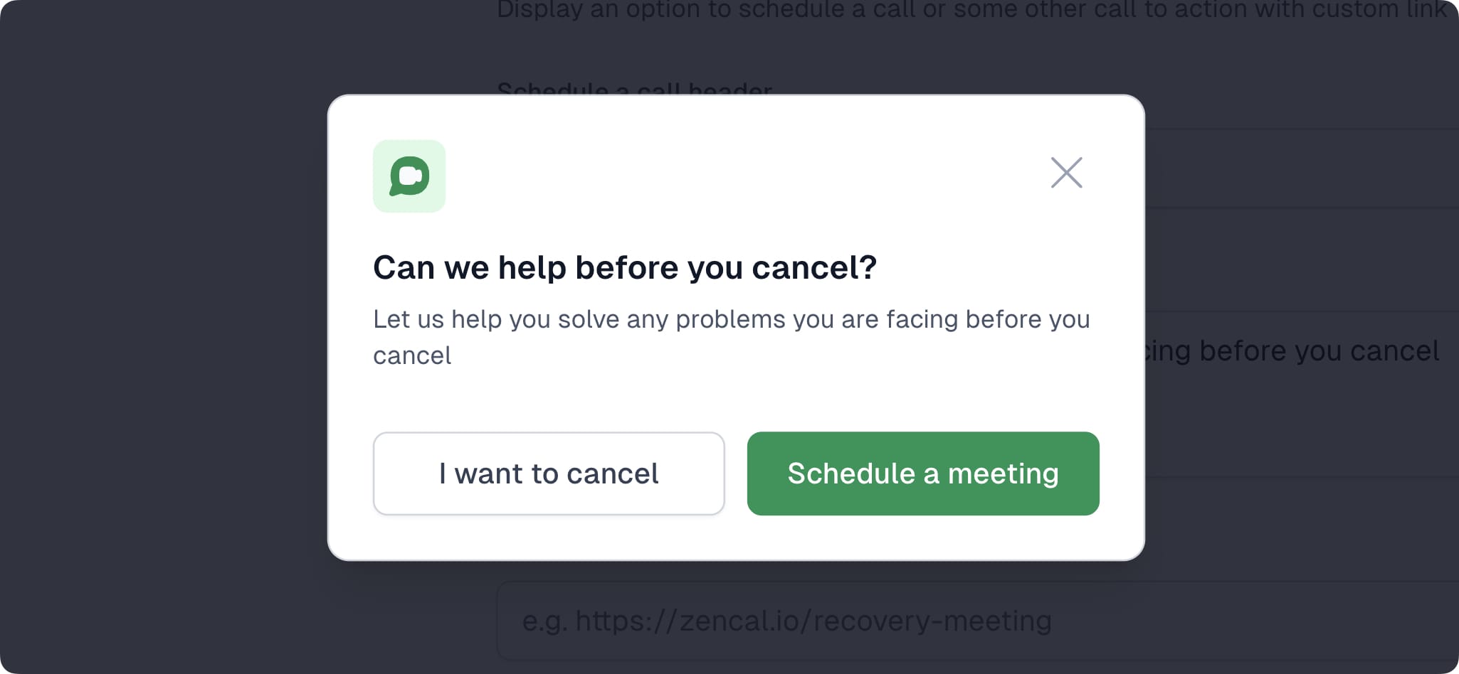 Easytools recovery modal schedule a call