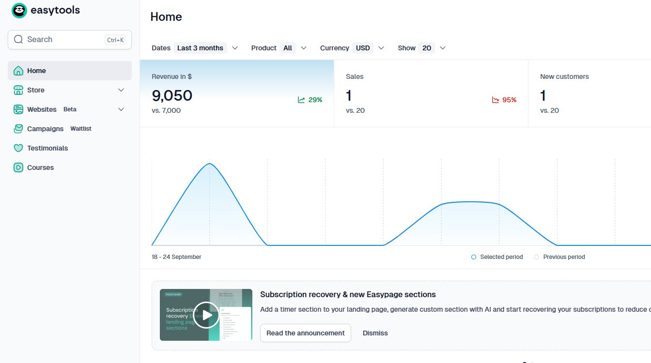 easytools - ebook selling platform