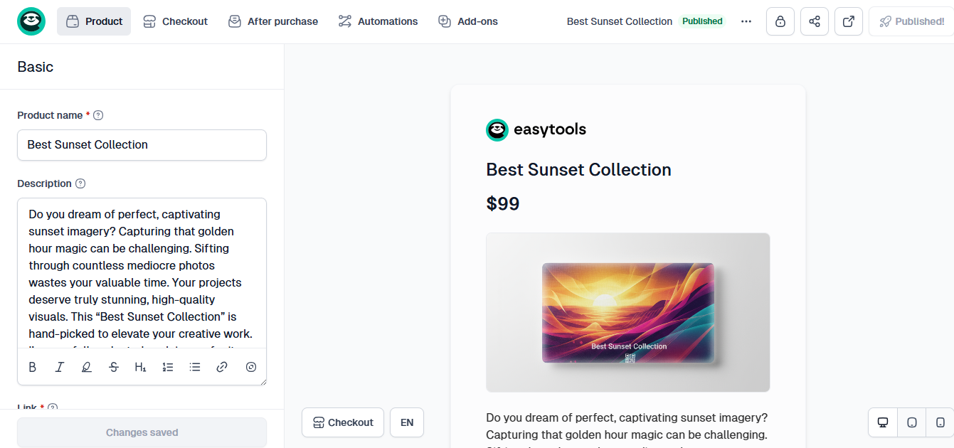 profitable hobbies - sunset art photos bundle