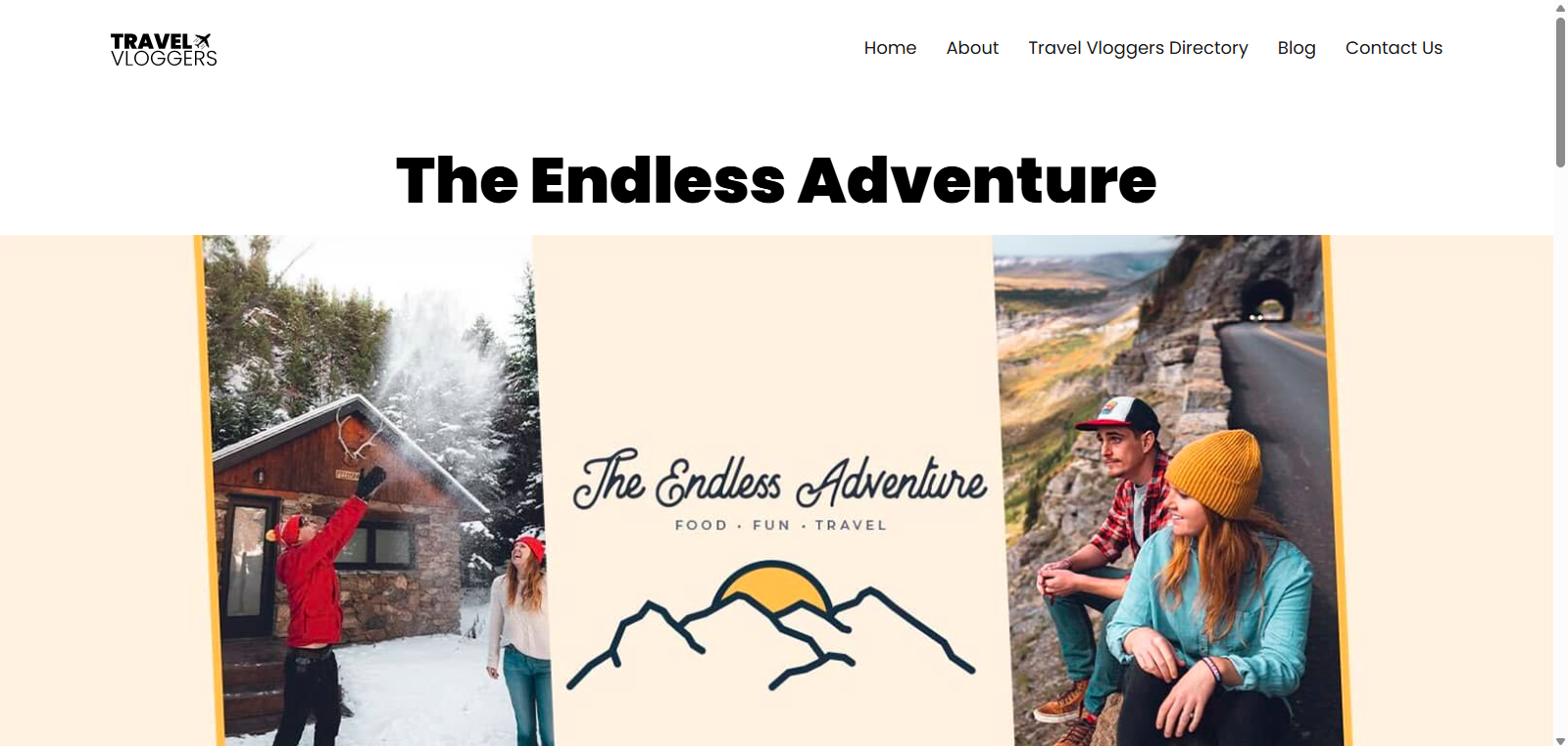 endless adventure vloggers website
