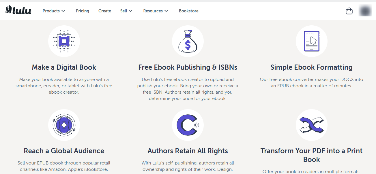 lulu features on homepage