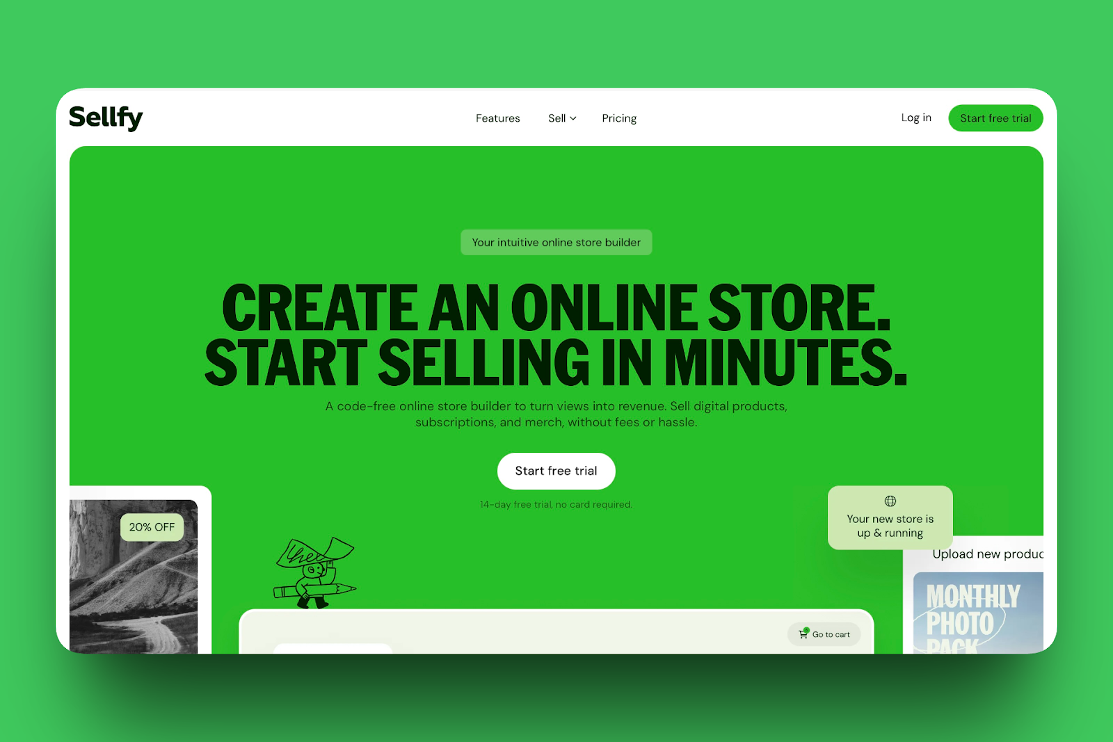 sellfy - platforms to sell e-books