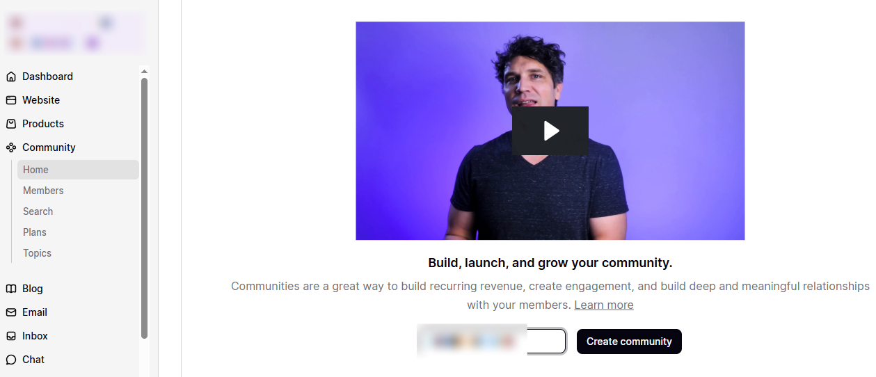 create and launch a community in podia