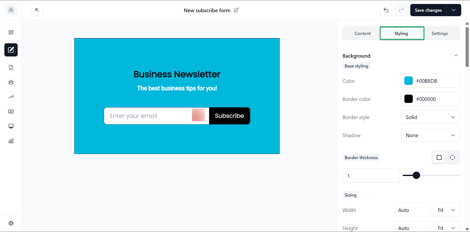 style the newsletter