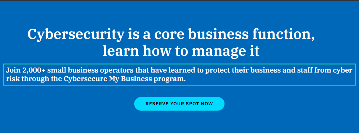 cybersecurity online course idea