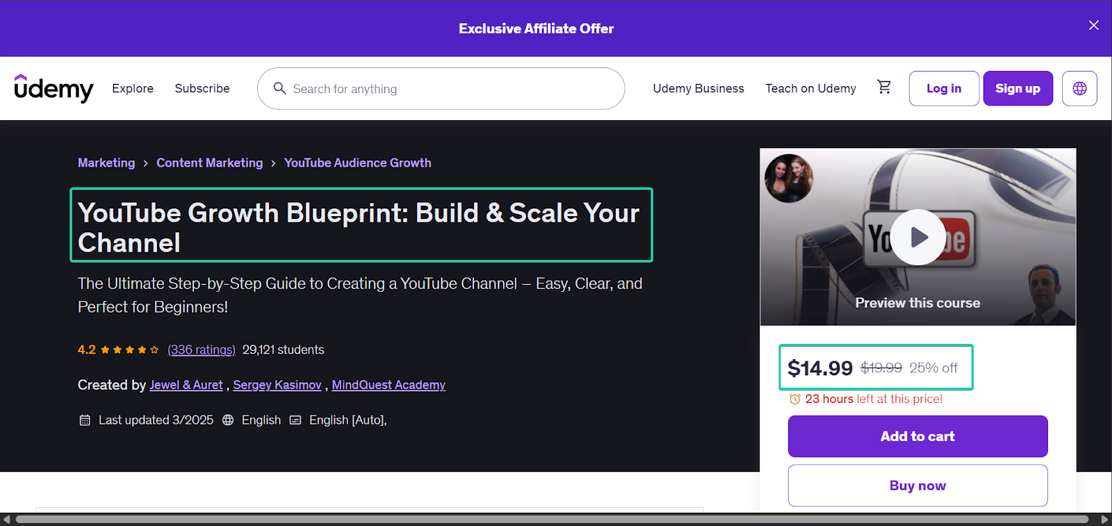 youtube growth course