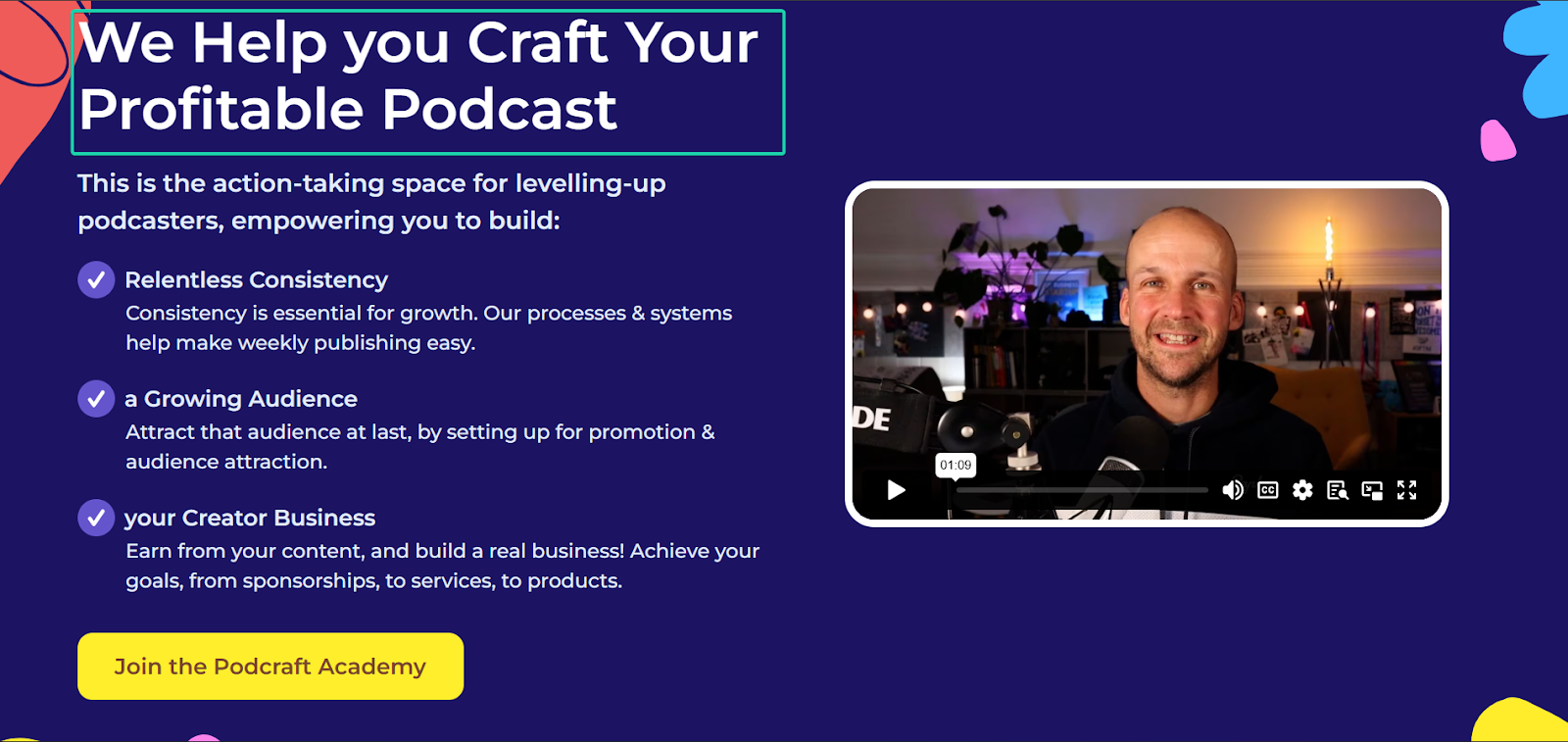 podcraft academy website