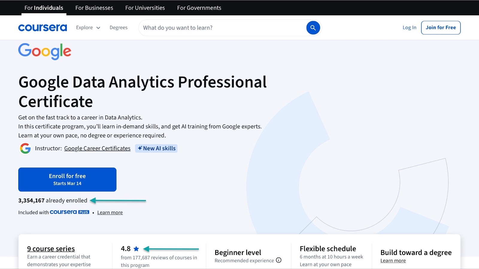 google data analytics course
