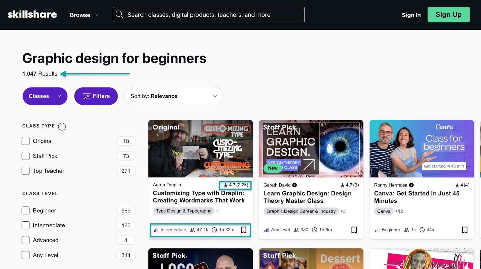 search for graphic design online course idea