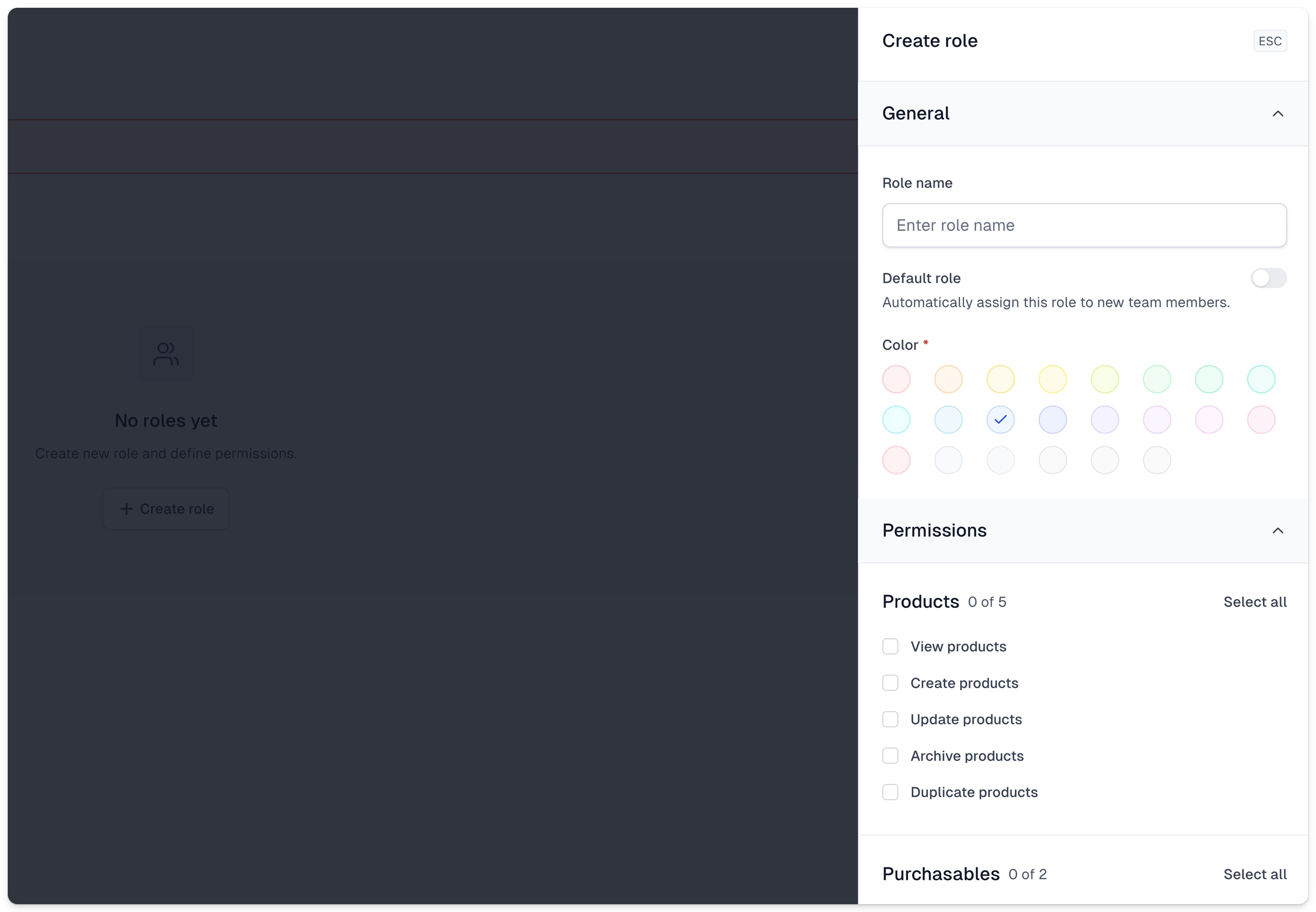 Easytools creating roles for your team members