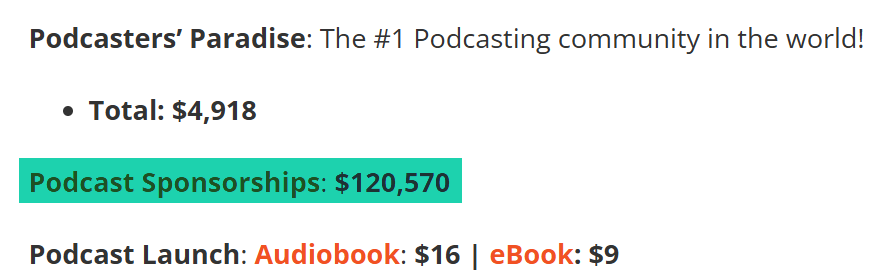 podcast annual income breakdown