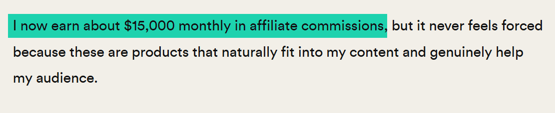 jenny kutcher earnings from affiliate commissions