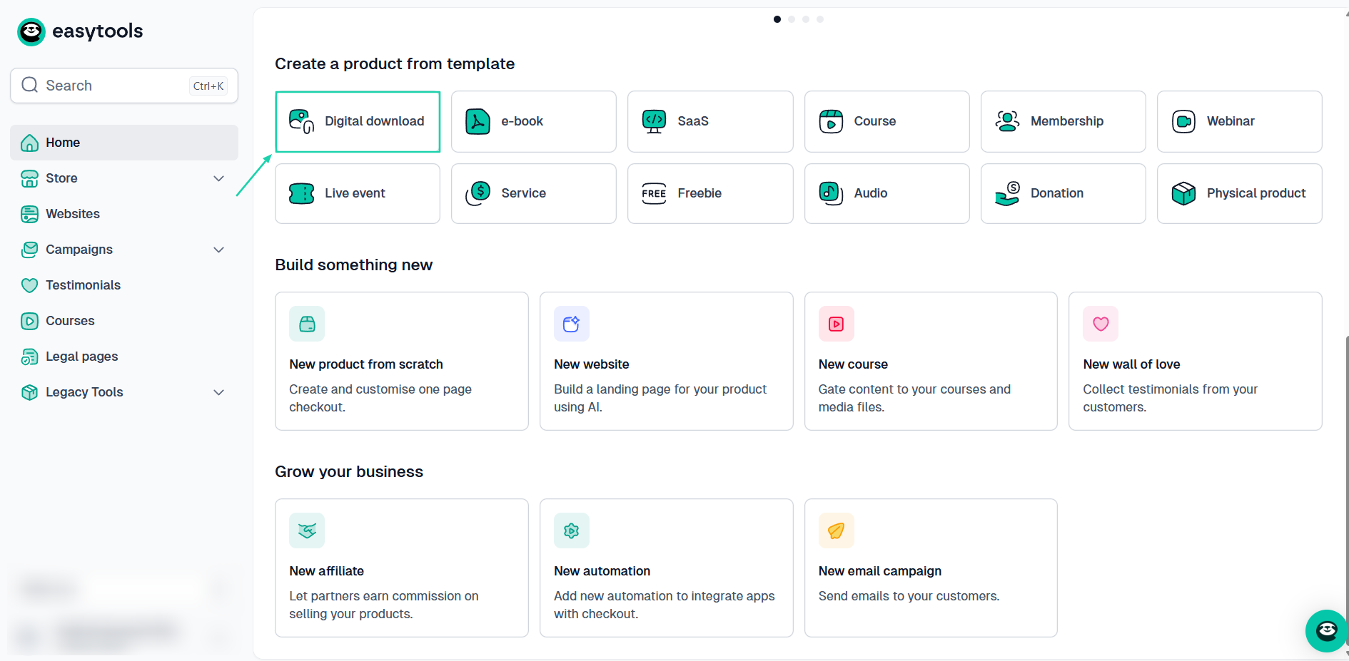 easytools homepage