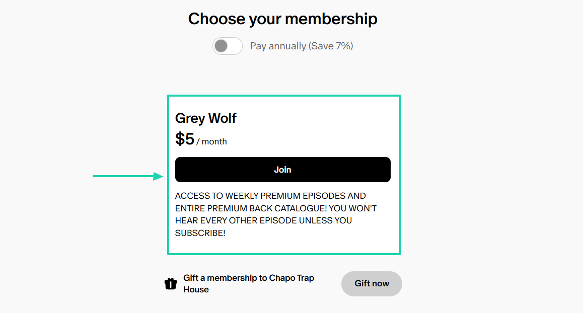 chappo trap house podcast checkout page