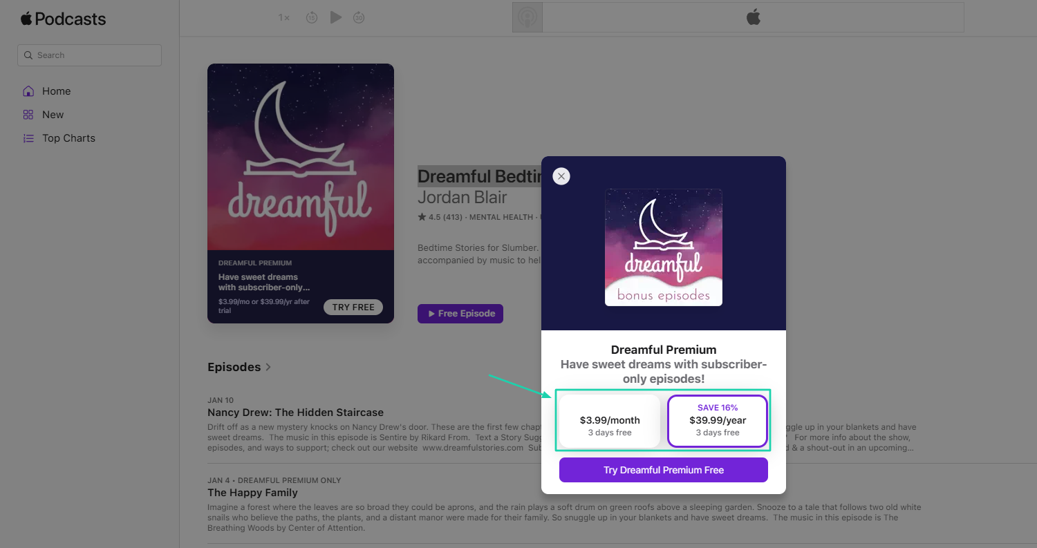 jondan blair podcast checkout pop-up window