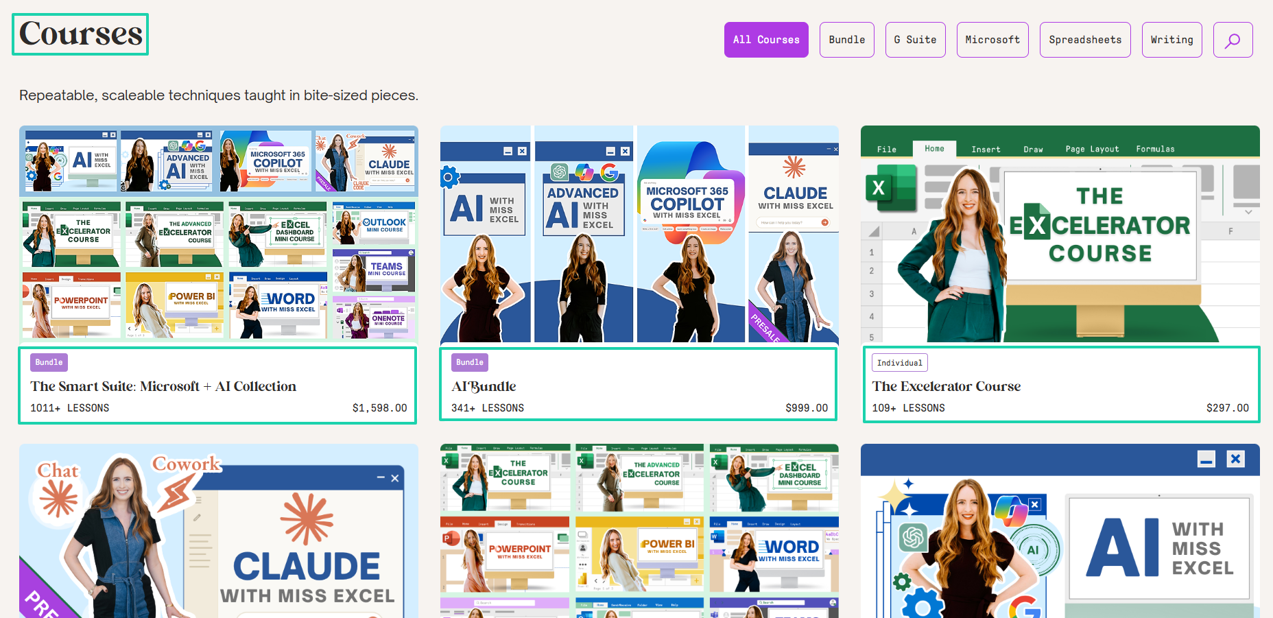 kat norton list of all courses