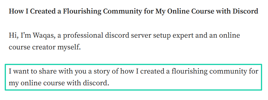 waqas speaks about his discord community