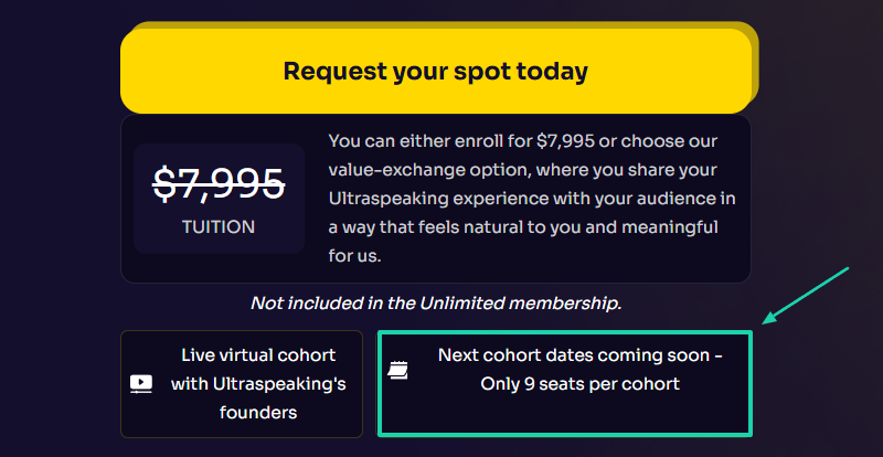 creator cohort program by ultraspeaking