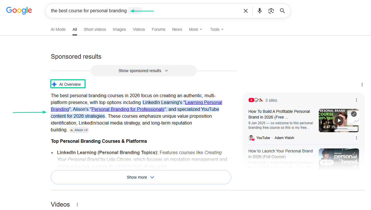 google ai overview