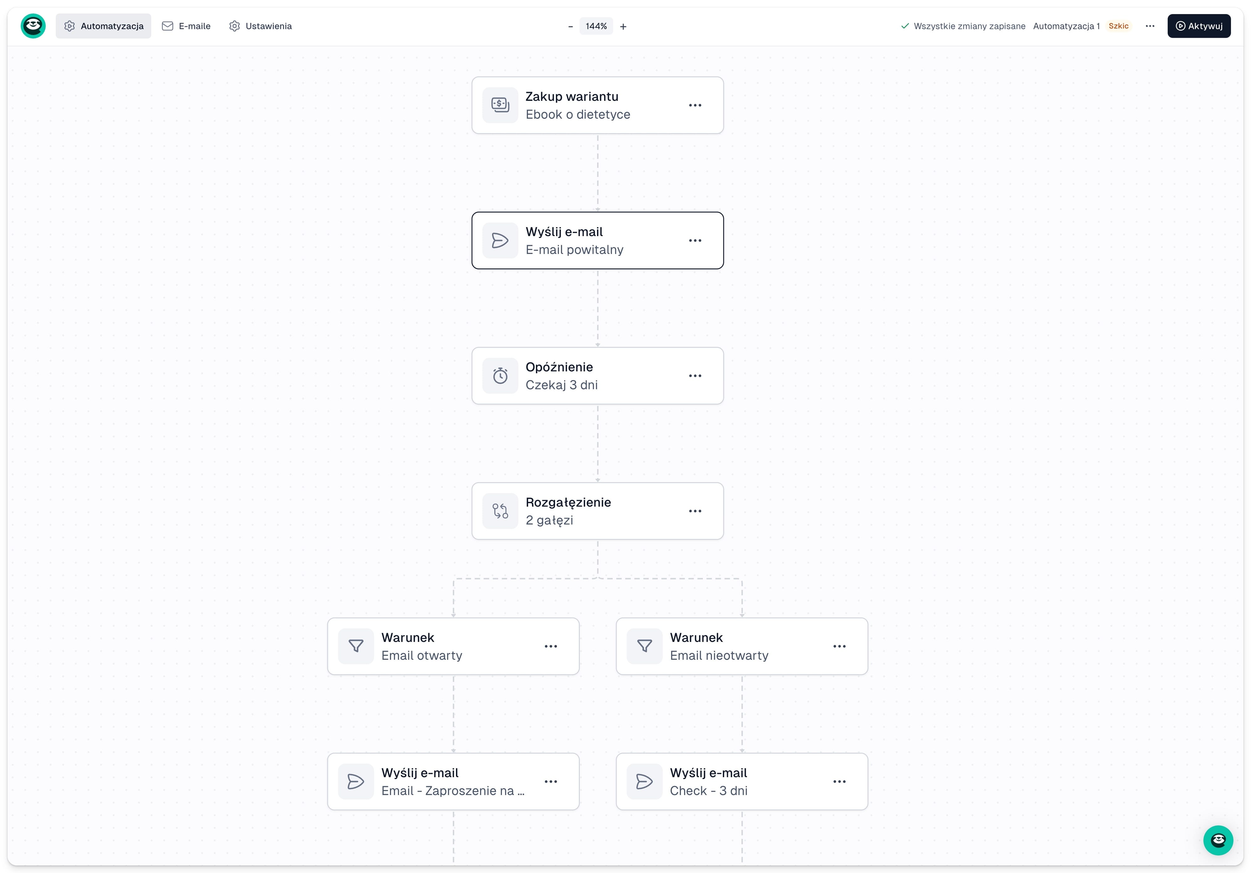 Automatyczna sekwencja mailowa w Easymail