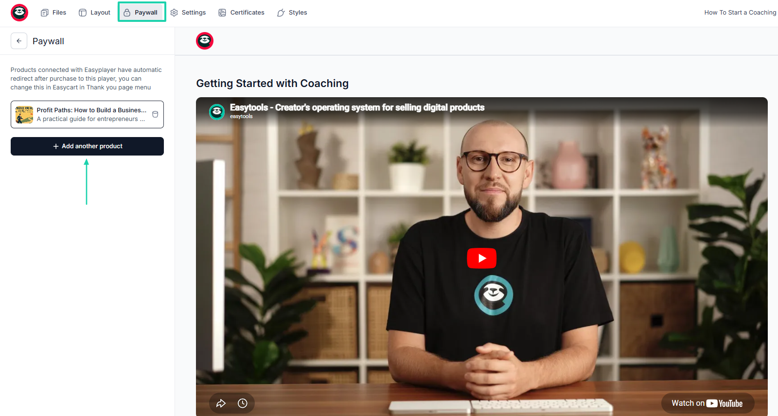 paywall window on learnworlds alternative