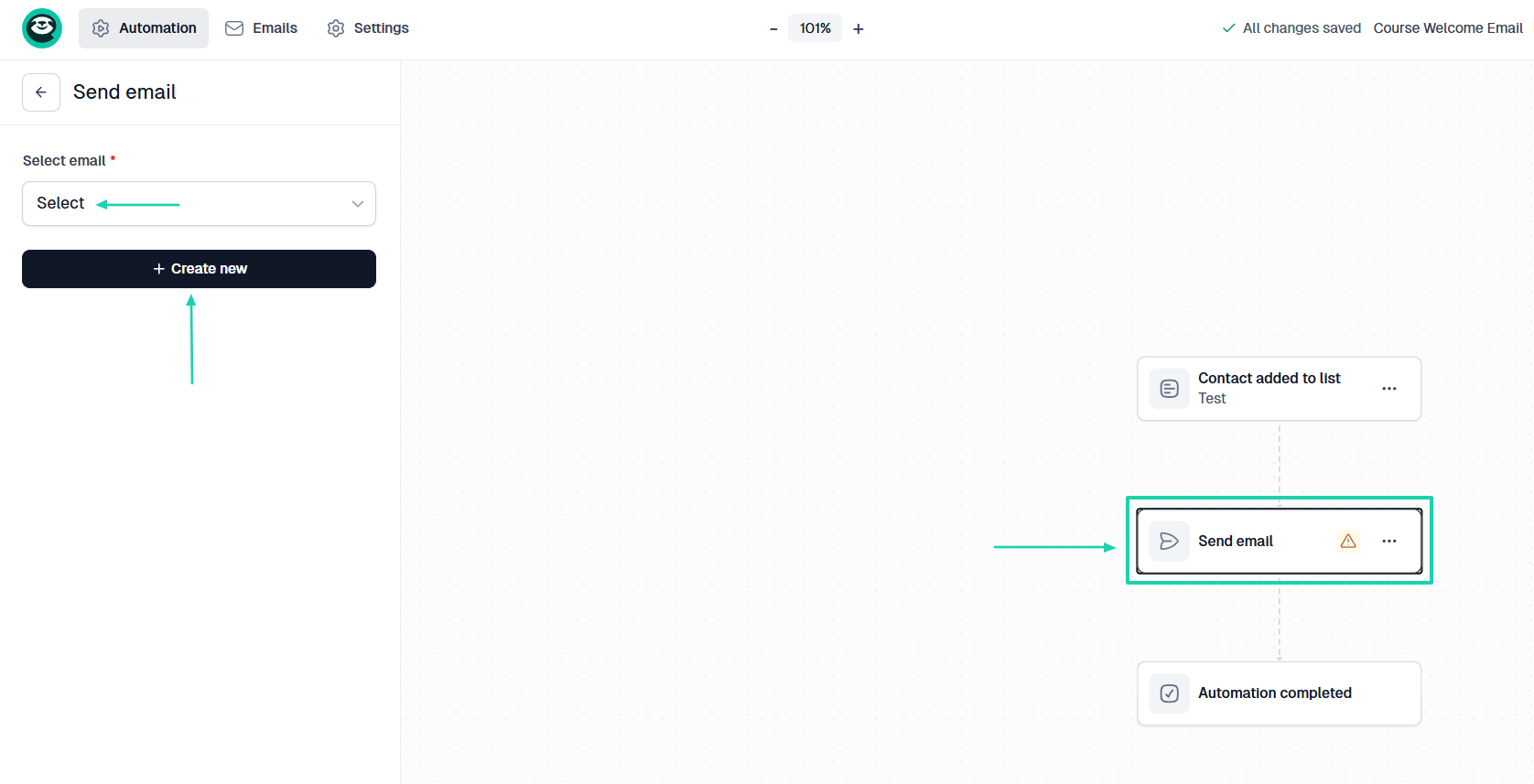 create new node on learnworlds alternative