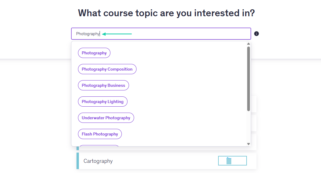 select course topic on learnworlds alternative