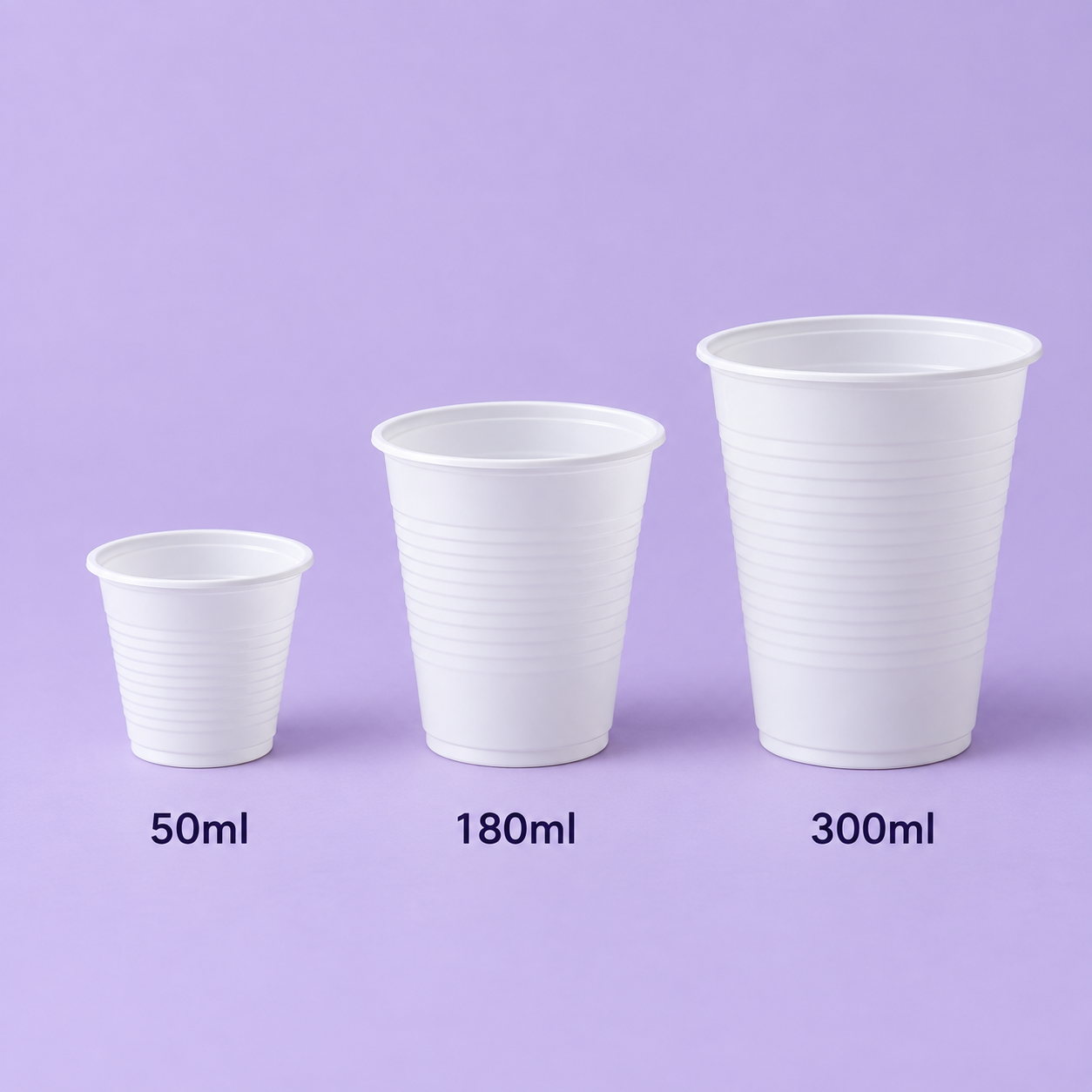 Copo de 50ml, 180ml ou 300ml? Guia de tamanhos de copos descartáveis por ocasião