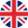 UK Flagge icon rund