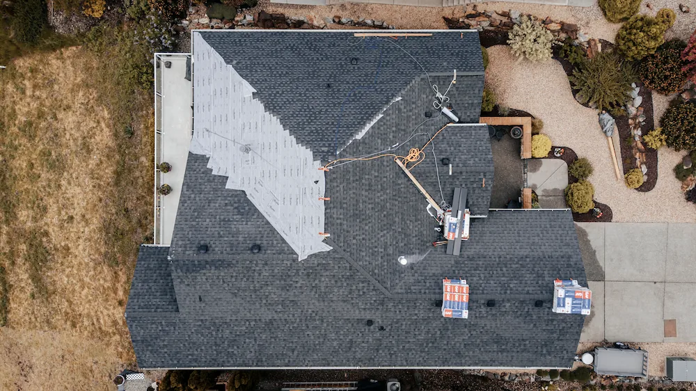 Chimney flashing on copper mtn roof