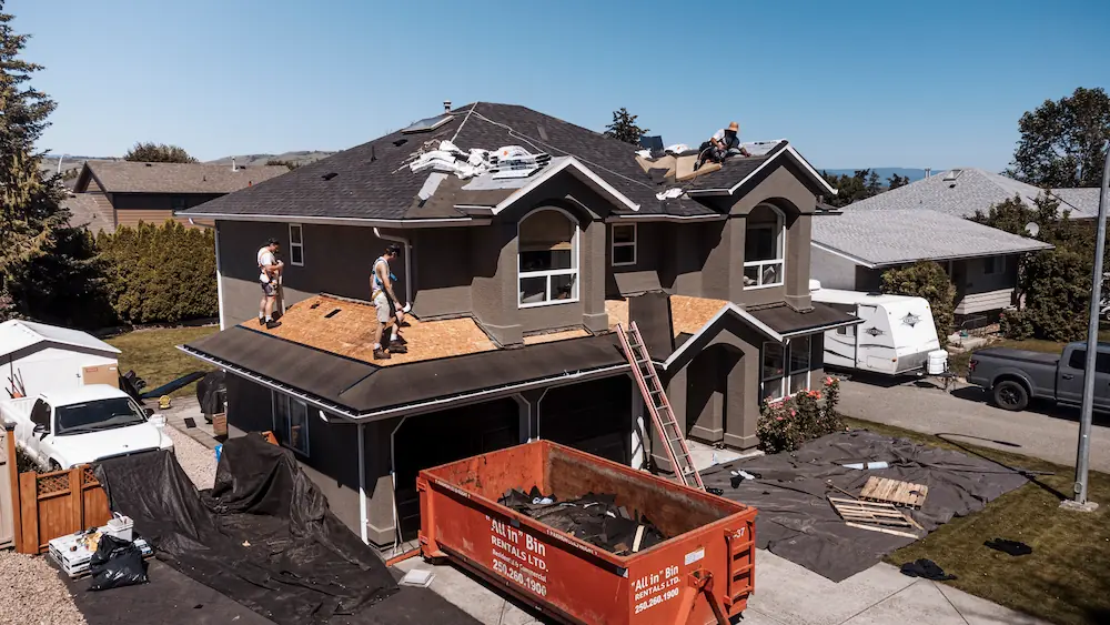 Skylight - workers on roof