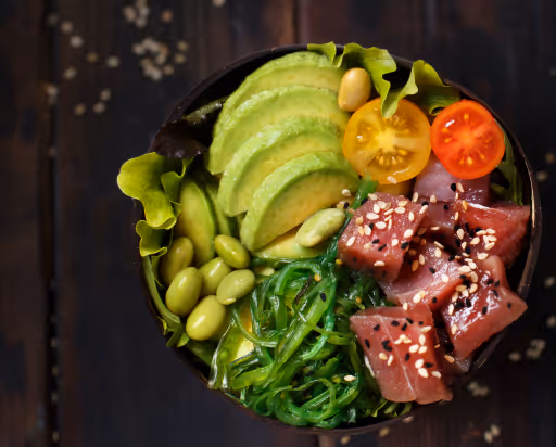 Tonhalas Avokádós Poke Bowl Elkészítés