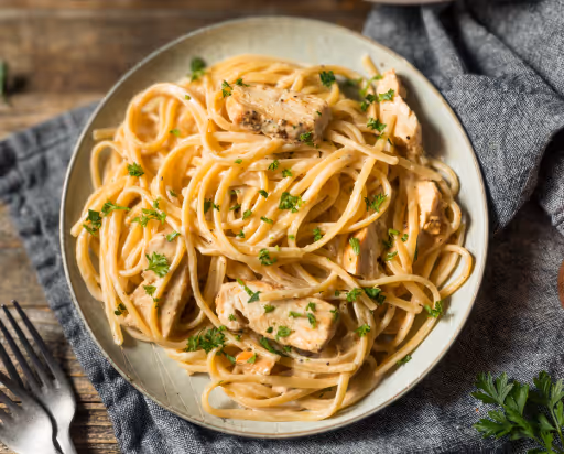Csirkés Sajtos-Tejszínes Spagetti Recept