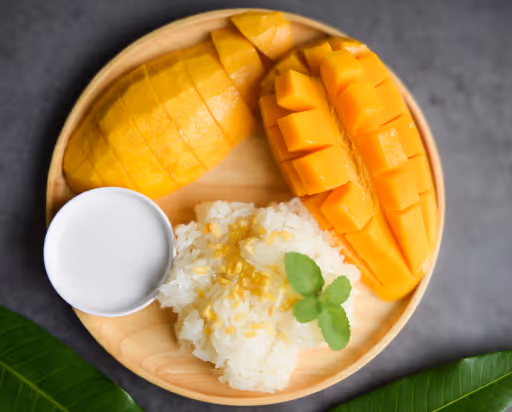 Gyümölcsrizs mangóval