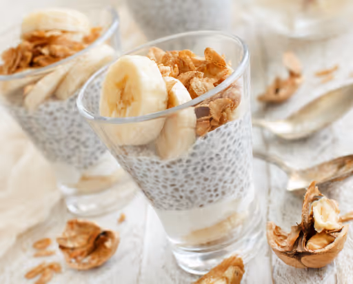 Diétás Diós-Banános Chia Pudding