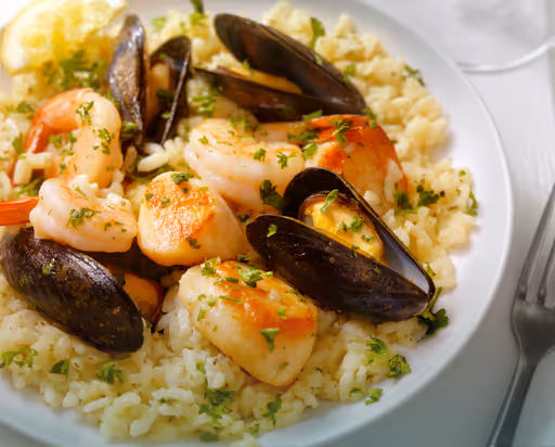Diétás Tenger gyümölcsei Rizottó