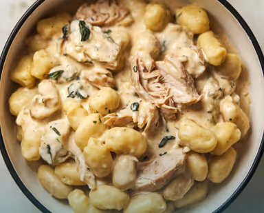 Fehérjedús Csirkés Gnocchi Sajttal