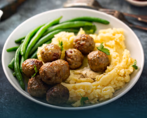 Svéd Húsgolyók Krumplipürével