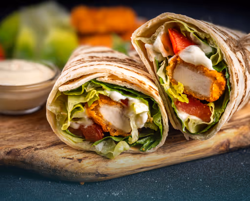 Diétás Rántott Csirkés Tortilla Wrap