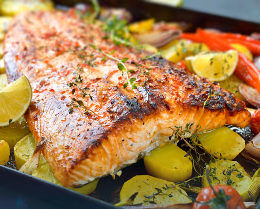 Rakott Lazac Krumplival 