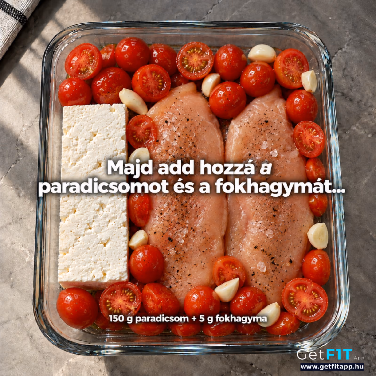 Fehérjedús Krémes Paradicsomos-Csirkés Tészta
