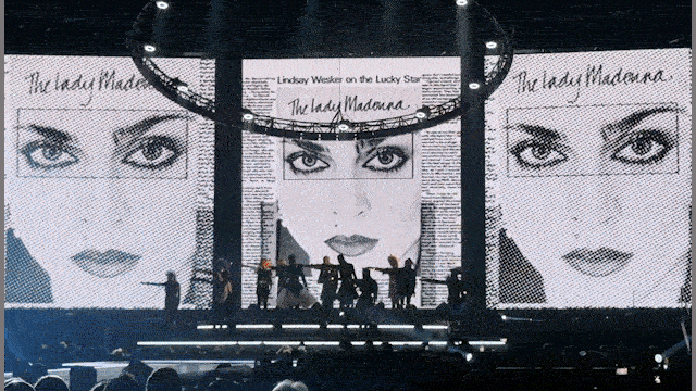 Madonna Celebration Tour, animated image 006. Content direction by Sasha Kasiuha.