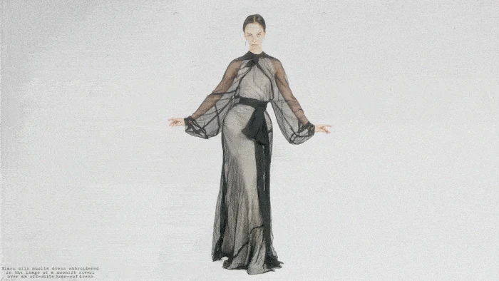 Maison Margiela Nighthawk, animated film still 037. Film directed by Sasha Kasiuha. Creative direction by John Galliano.