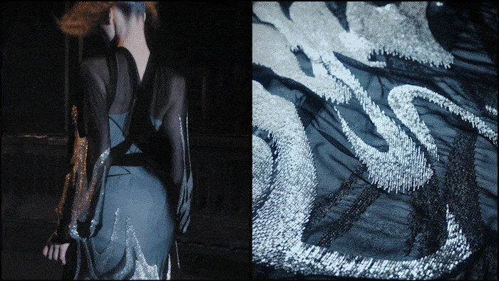 Maison Margiela Nighthawk, animated film still 040. Film directed by Sasha Kasiuha. Creative direction by John Galliano.