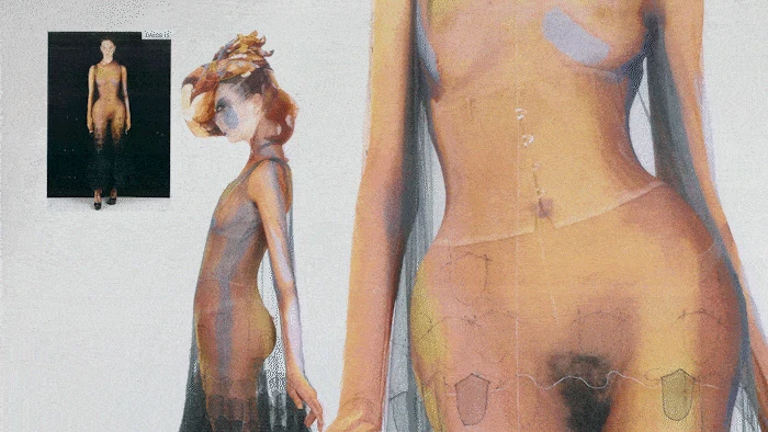 Maison Margiela Nighthawk, animated film still 096. Film directed by Sasha Kasiuha. Creative direction by John Galliano.