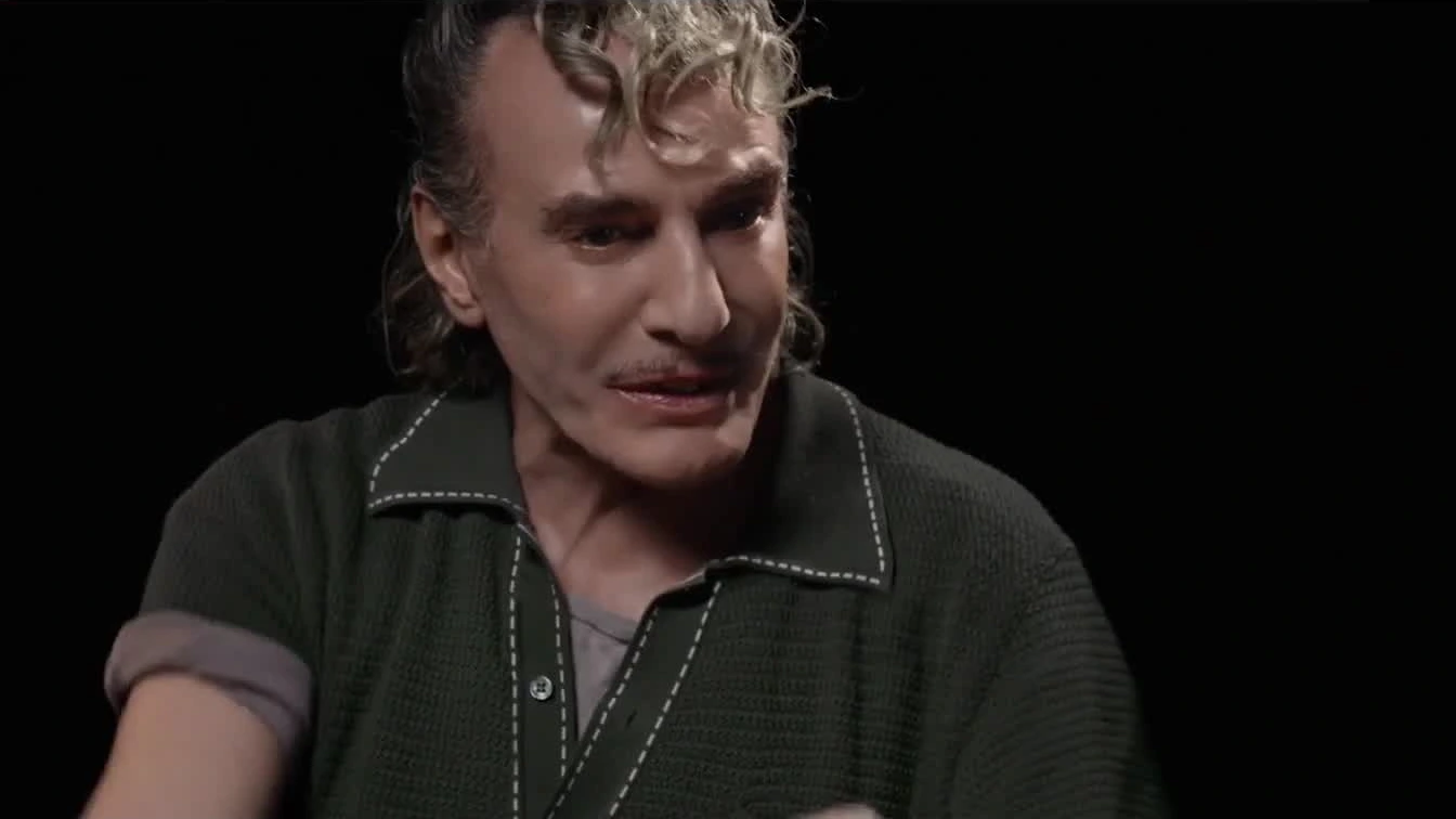 Couturier John Galliano in the film interview.