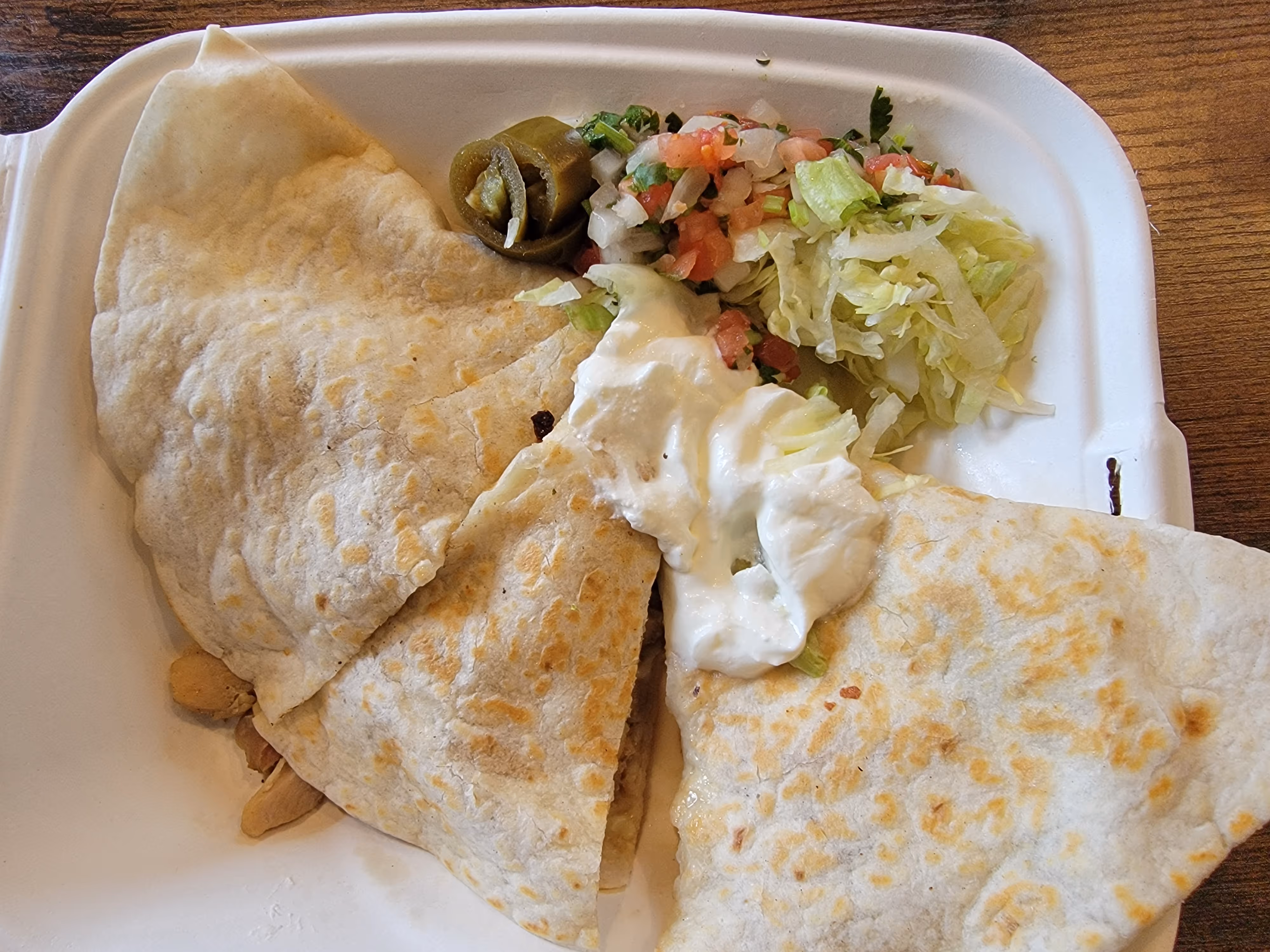 Chicken Quesadilla fro El Buen Sazon